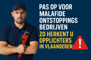 Pas op voor malafide ontstoppingsbedrijven