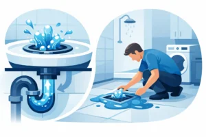 Water komt omhoog uit afvoer: dit doet u