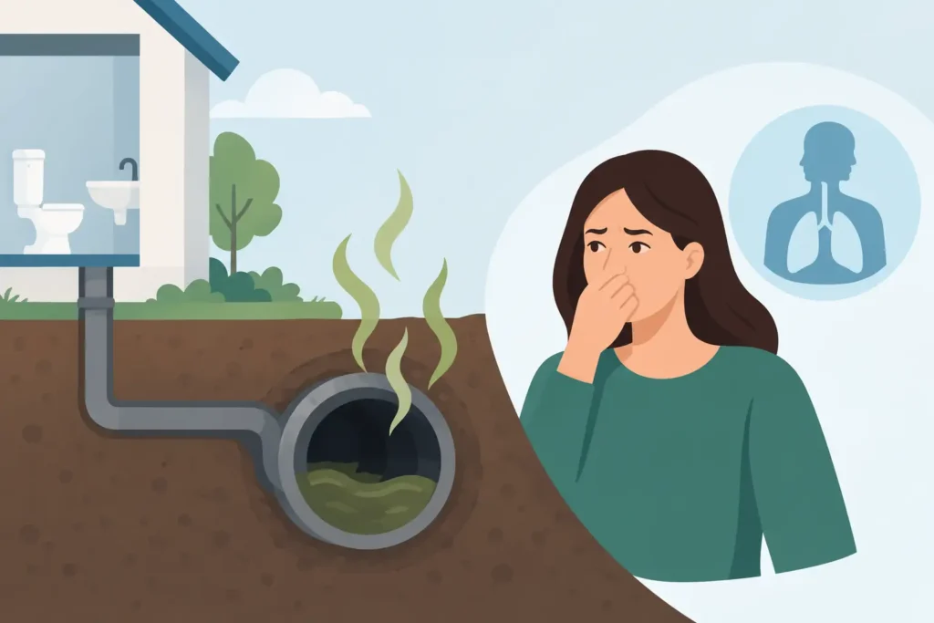 Rioolgeur en gezondheid wanneer ingrijpen?